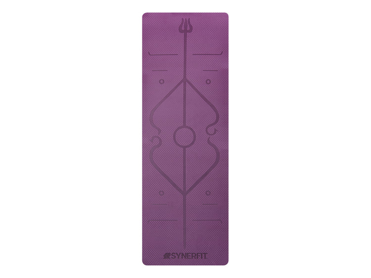 Tapis de Yoga antidérapant - Modèle Zenith  edition 2024-en caoutchouc naturel colorie   Violet