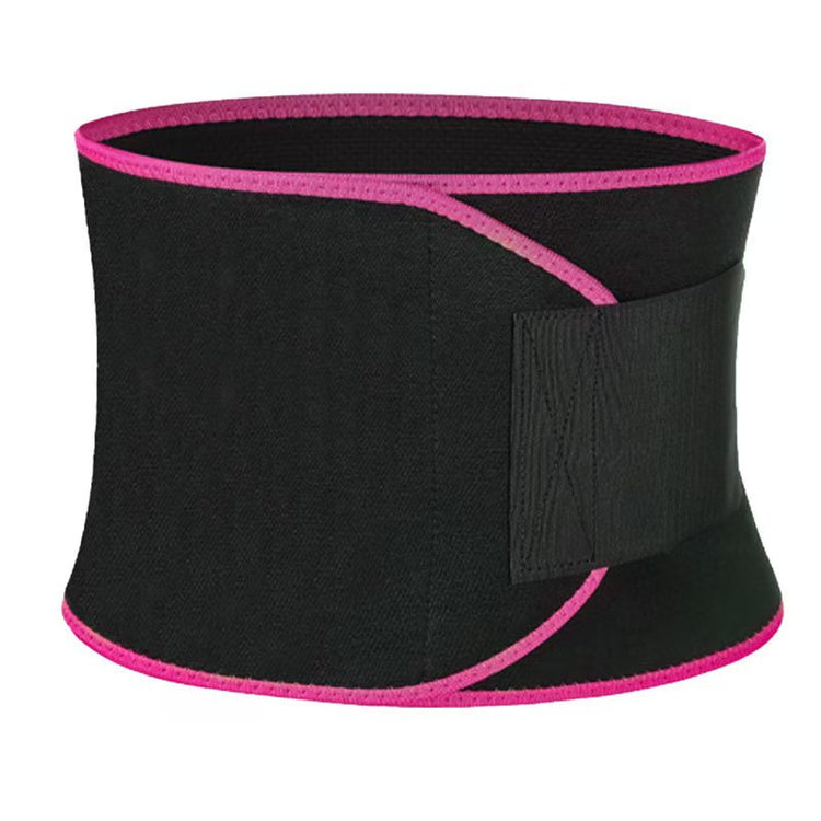 SYNERFIT Ceinture de sudation en néoprène et lycra - Taille unique Modéle Sauna fit  colorie Noir et Rose