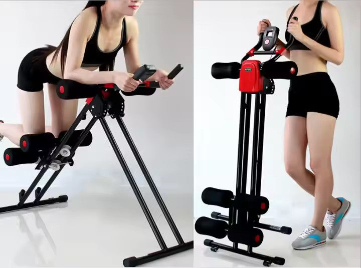 SYNERFIT  Banc Pliable  Multifonction Ecran LCD pour Abdominaux  d'entraînement complet du corps  - Modèle Tech Gym