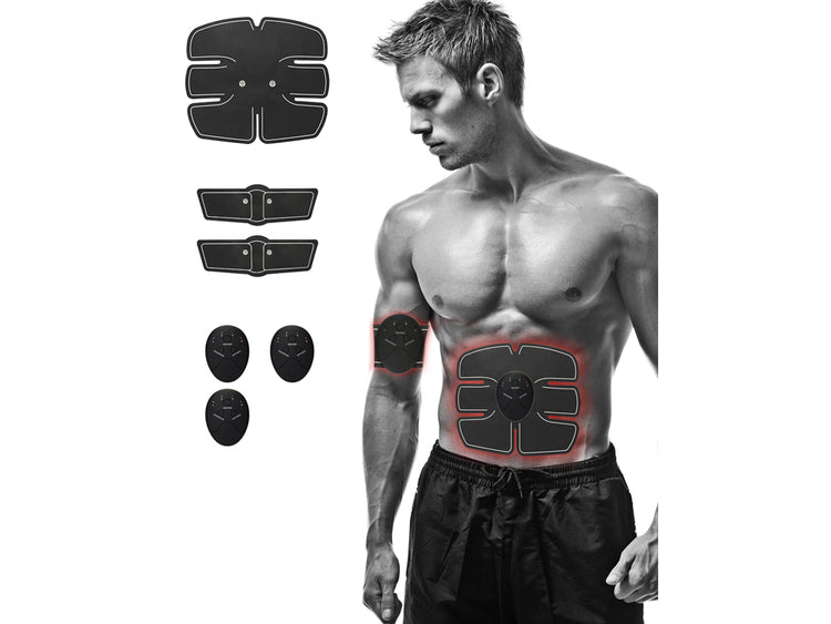 Stimulateur musculaire sans fil  abdominaux, bras et jambes  -Masseur de six-Pack abdos EMS - Modèle mobile GYM