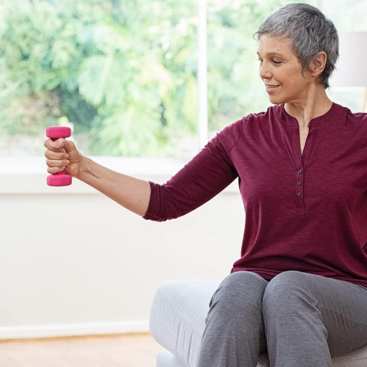 Paire d'haltères  epoxy en vinyle antidérapant 2x1Kg