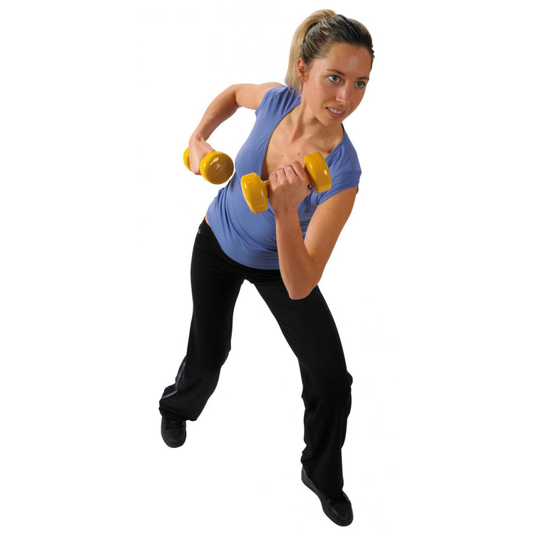 Paire d'haltères epoxy en vinyle antidérapant 2x1.5Kg