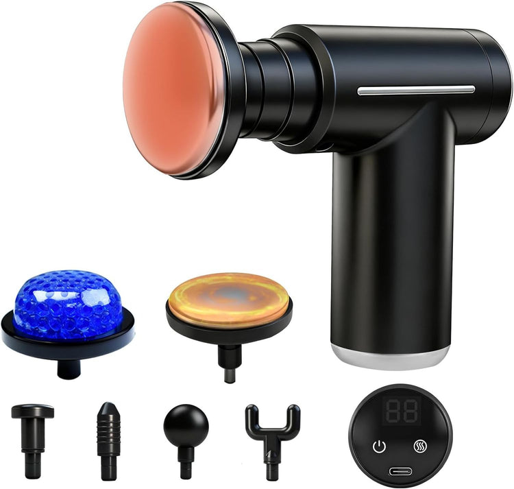Pistolet de Massage Musculaire  SYNERFIT  6 vitesses réglables 6 têtes de massage   modèle Smart Gun colorie Noir