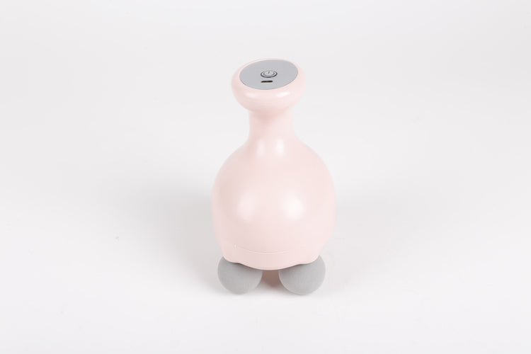 Mini masseur portatif vibrant  SYNERFITà 4 têtes 6  intensités de massage pour le corps  pour la tête, le cou, le dos, les bras, les épaules, le relâchement de la douleur  modèle Thera Gun   colorie  poudre