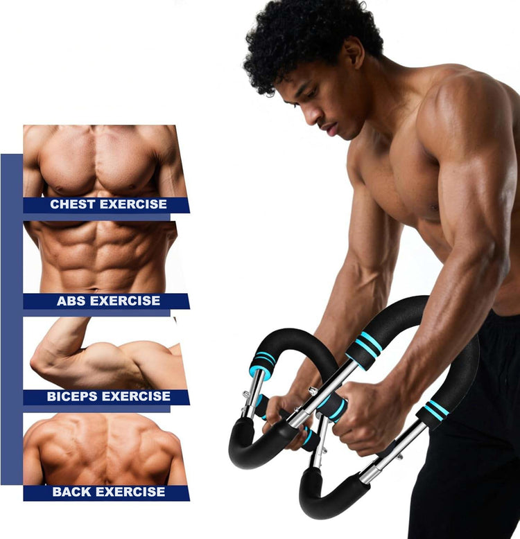 Appareil d'entraînement SYNERFIT  Power Twister  entraîneur des Bras Niveau de résistance : 30/40/50 kg Double Ressort, 3 Niveaux réglables, extenseur de Poitrine