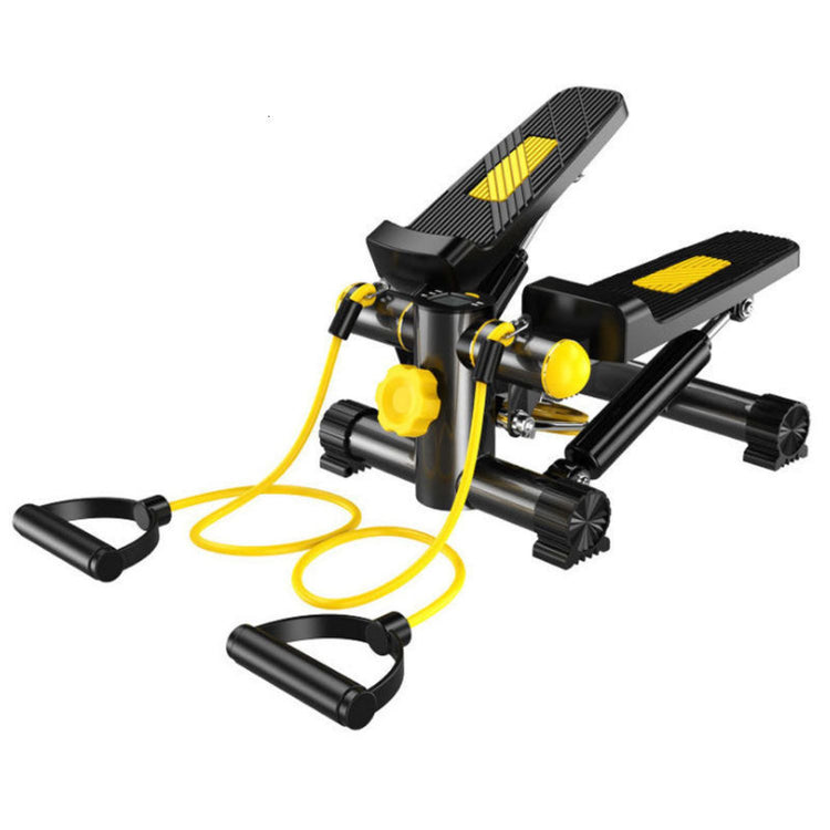 Stepper  SYNERFIT pour l'Entraînement à Domicile  Hauteur des Pédales et Résistance Réglables Écran LED  nombre de pas, calories, temps  Câbles Robustes Capacité de Charge Jusqu'à 150 kg modèle TREXFIT  colorie Noir/Jaune
