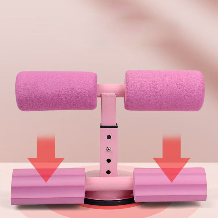 Barre de sol pour abdominaux SYNERFIT Ventouse - Réglable - Portable -  entraînement- Pour la, maison, les voyages, l'extérieur, l'intérieur, le travail, le yoga  colorie Rose