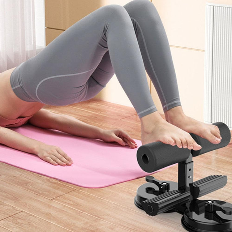 Barre de sol pour abdominaux SYNERFIT Ventouse - Réglable - Portable -  entraînement- Pour la, maison, les voyages, l'extérieur, l'intérieur, le travail, le yoga  colorie Rose