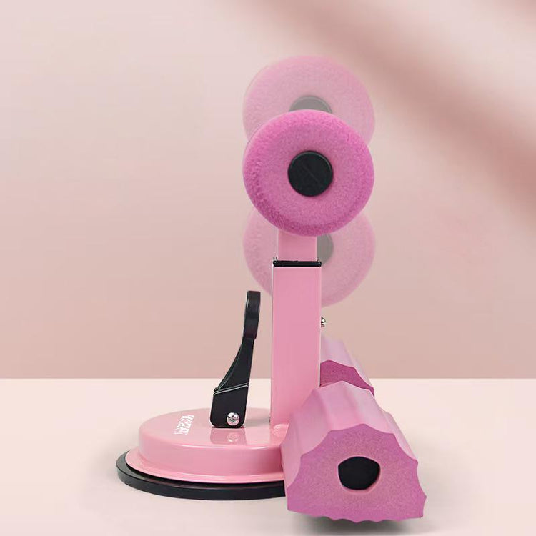 Barre de sol pour abdominaux SYNERFIT Ventouse - Réglable - Portable -  entraînement- Pour la, maison, les voyages, l'extérieur, l'intérieur, le travail, le yoga  colorie Rose