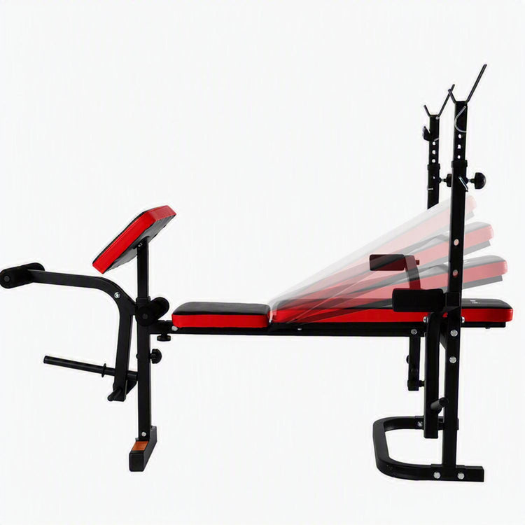 Banc Musculation Complet SYNERFIT,  Pliable&Inclinable, Developper Coucher, Multifonction Réglable modèle ISE-FIT