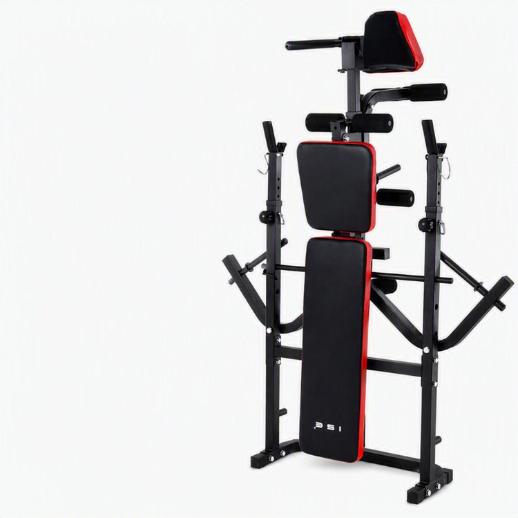 Banc Musculation Complet SYNERFIT,  Pliable&Inclinable, Developper Coucher, Multifonction Réglable modèle ISE-FIT