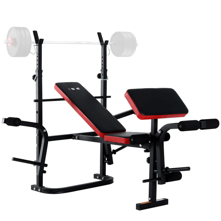 Banc Musculation Complet SYNERFIT,  Pliable&Inclinable, Developper Coucher, Multifonction Réglable modèle ISE-FIT