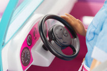 MATTEL Barbie Voiture Buggy décapotable, véhicule Tout-Terrain Violet, Bleu et Rose
