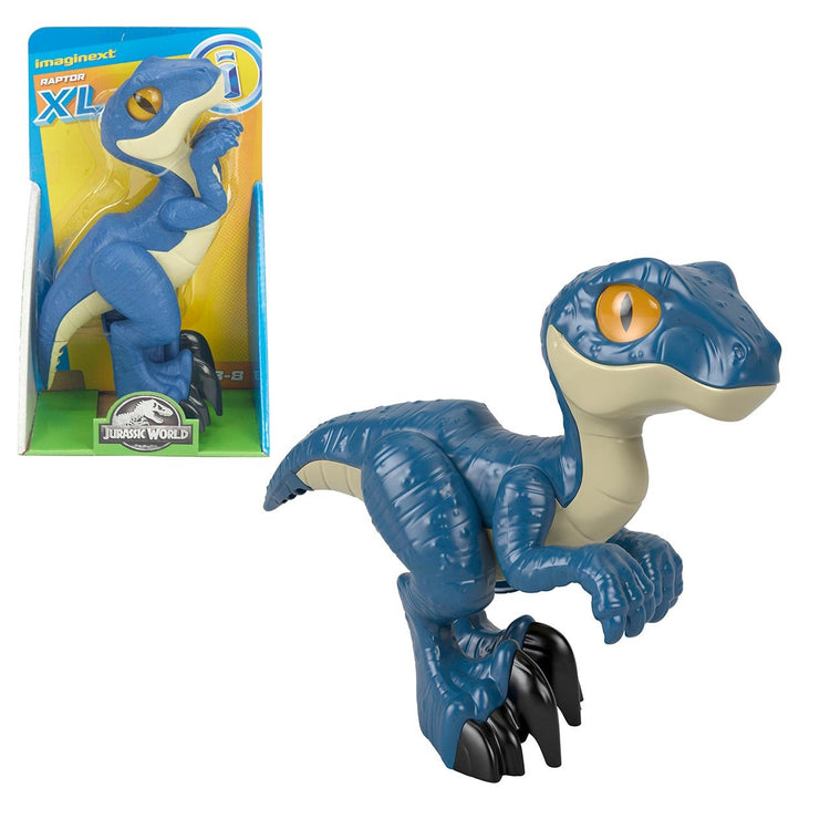 MATTEL Fisher-Price - Vélociraptor XL Imaginext Jurassic World - Figurine articulée - 24cm