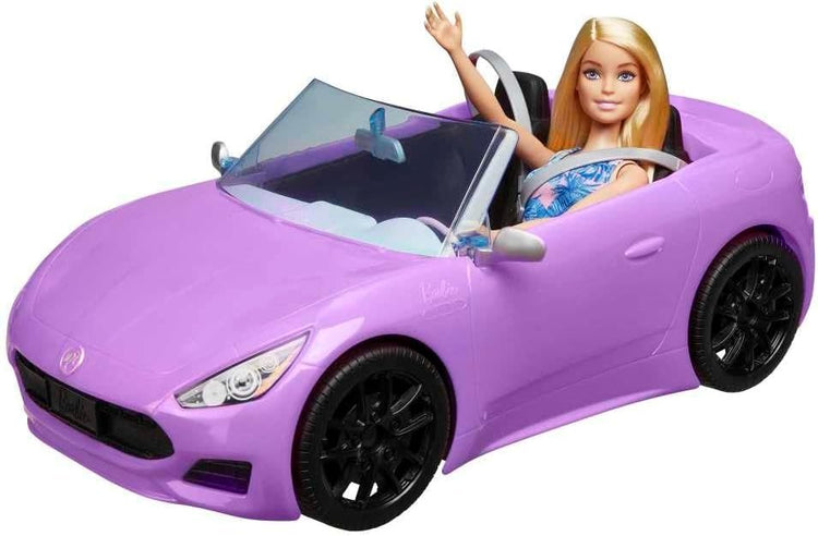 MATTEL Poupée Barbie et sa voiture décapotable