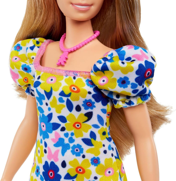 MATTEL Barbie Fashionista Doll Robe Flowers Down 65 ans Barbie