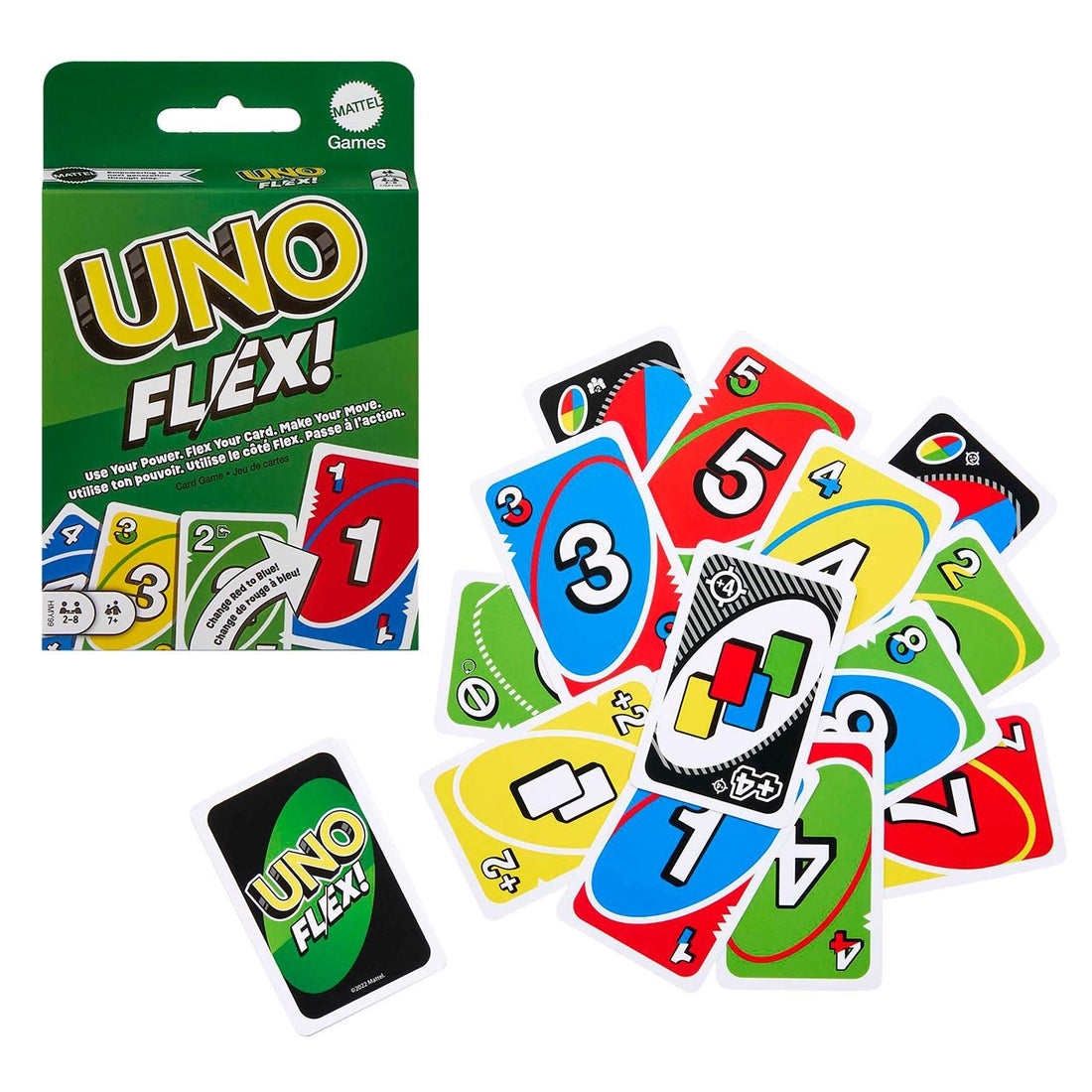 MATTEL GAMES - UNO FLEX - JEU DE CARTES pour Enfants Et Adultes