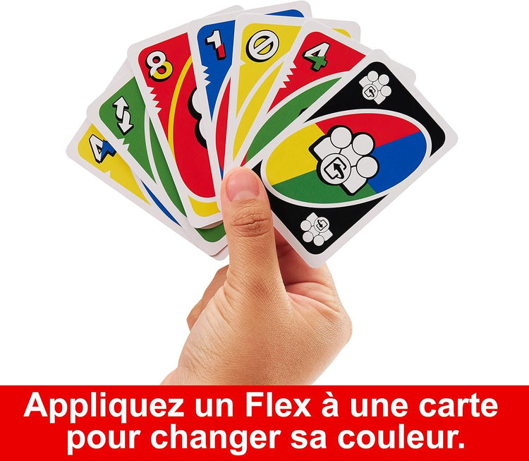 MATTEL GAMES - UNO FLEX - JEU DE CARTES pour Enfants Et Adultes