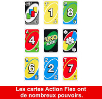 MATTEL GAMES - UNO FLEX - JEU DE CARTES pour Enfants Et Adultes