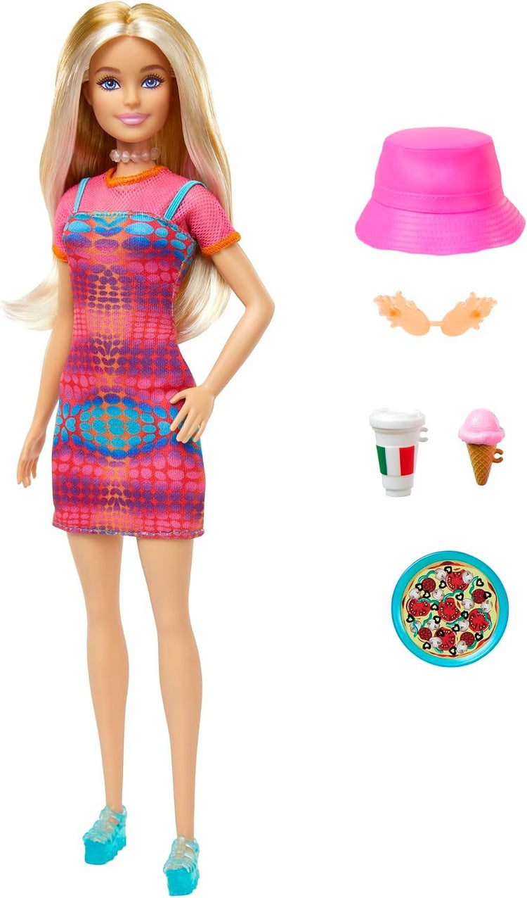 MATTEL Poupée Barbie Deluxe Style en Combinaison Rose