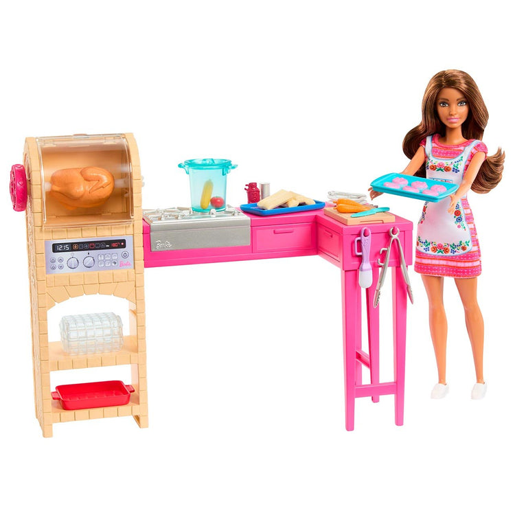 MATTEL Set de cuisine Barbie Teresa avec poupée