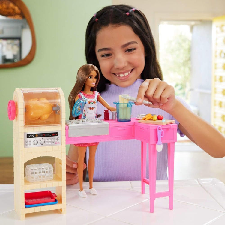 MATTEL Set de cuisine Barbie Teresa avec poupée