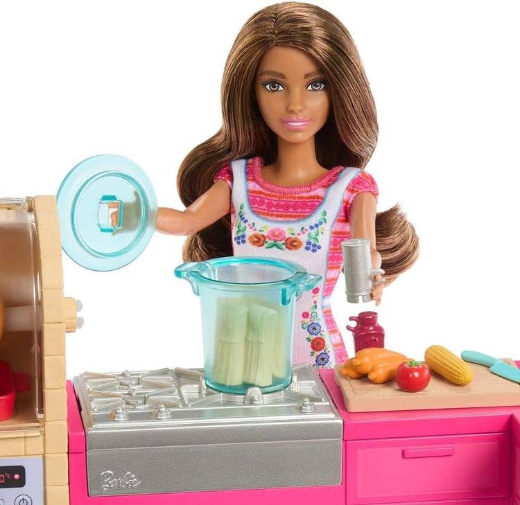 MATTEL Set de cuisine Barbie Teresa avec poupée