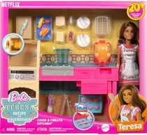 MATTEL Set de cuisine Barbie Teresa avec poupée