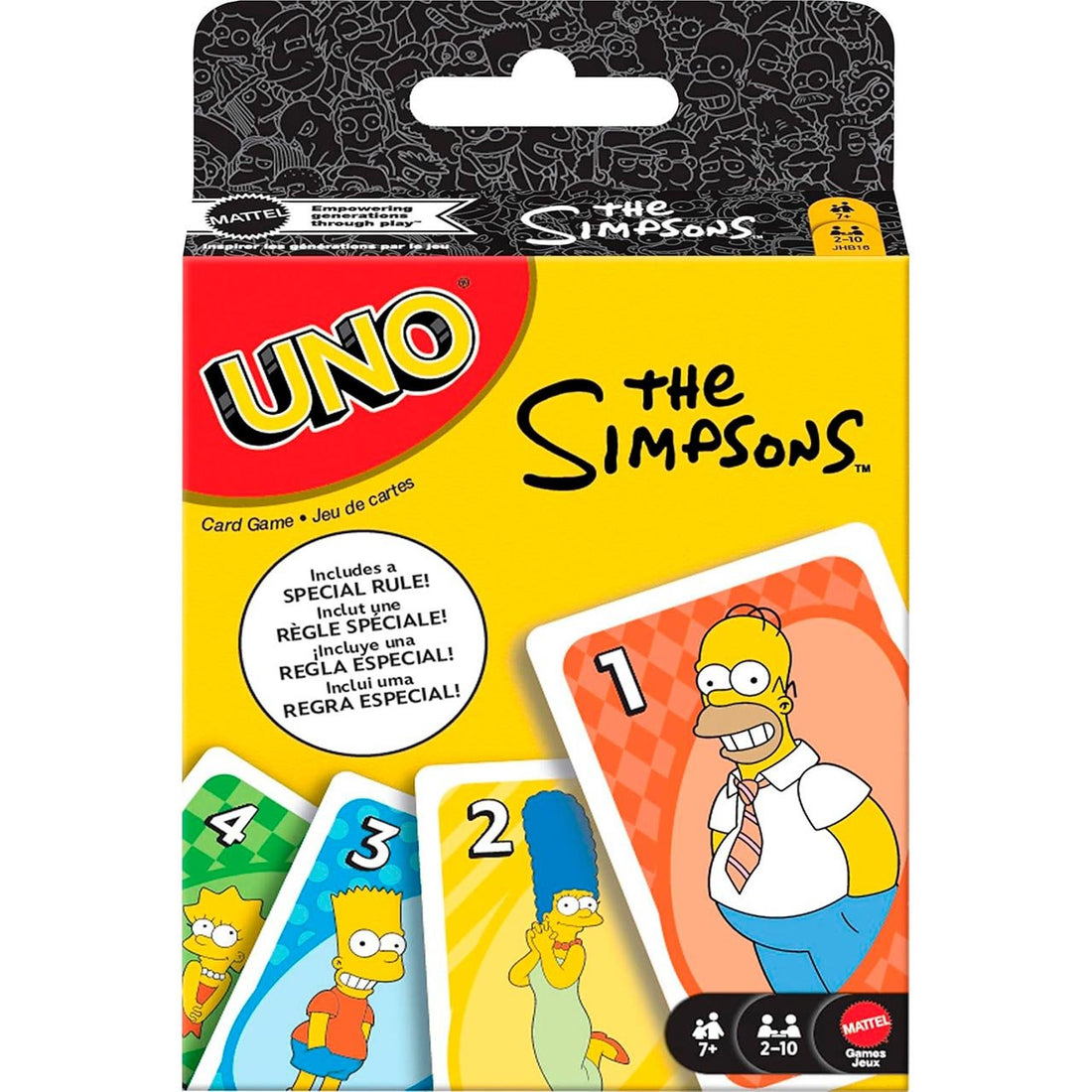 Mattel Games Uno The Simpsons Jeu de cartes pour enfants