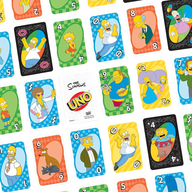 Mattel Games Uno The Simpsons Jeu de cartes pour enfants