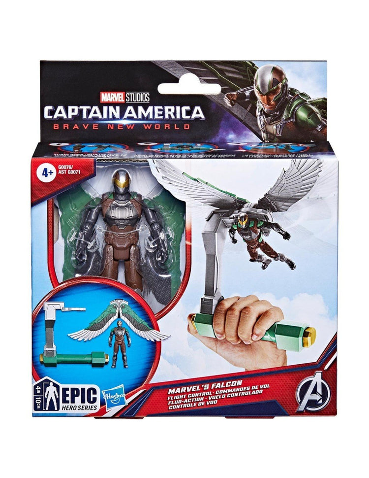 HASBRO Figurine Falcon Commandes de vol, Marvel Epic Hero Series Captain America: Brave New World, des 4 ans