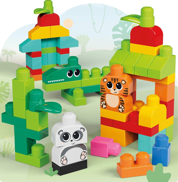 Fisher-Price MEGA BLOKS Pie Pads Ensemble de blocs (250 éléments) et 1 sac réutilisable