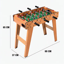 TACHAN Babyfoot Équipé de 18 joueurs et de 2 balles pour jouer immédiatement. Dimensions: 69 x 36,5 x 65 cm Matériau: MDF haute qualité