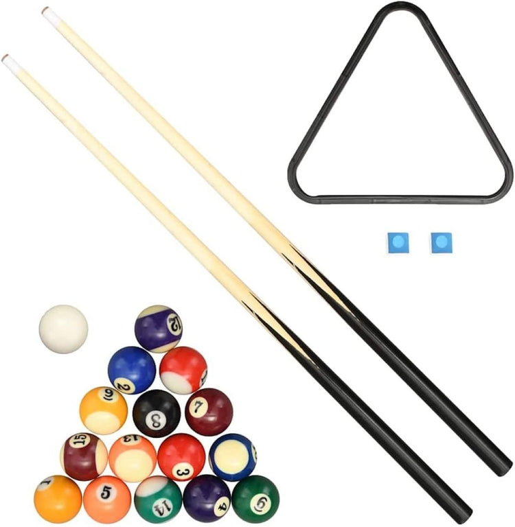 TACHAN Billard de Table en BoisInclus : boules et queues de billard 52x33x6 cm Matériau: MDF haute qualité