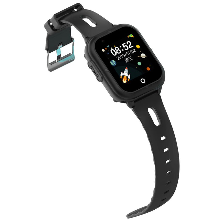 Montre connectée 4G GPS Kids Planet SOS appel vidéo .Positionnement GPS+LBS+WiFi avec l'Application SeTracker2, Coloris Noir