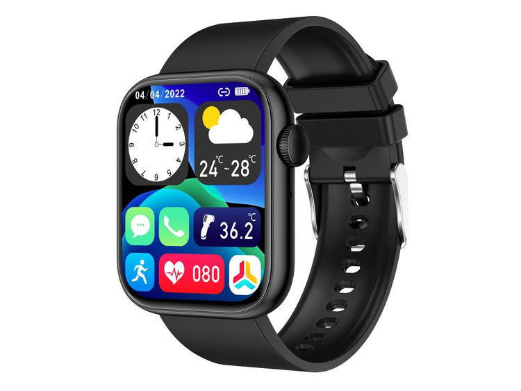 "Connected watch - Gamma Edition - Black Compatibility: iOS (from iOS 8.0) and Android (from Android 4.4) Application: GloryFit" 