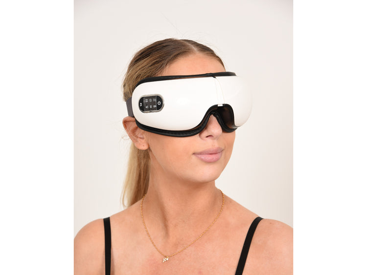 Appareil de massage oculaire avec fonction chauffante et lecture audio - Modèle Dreamea